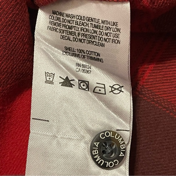 COLUMBIA Men's Boulder Ridge Long Sleeve Flannel Shirt - Size Small - Picture 4 of 8